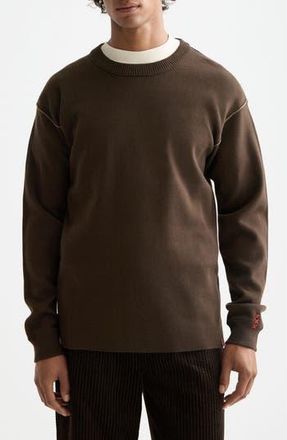 Scotch & Soda Double Face Wool & Cotton Sweater in Demitasse at Nordstrom Rack, Size Small