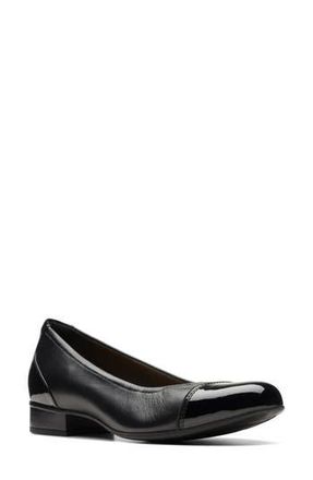 Clarks Juliet Step Block Heel Pump in Black Leather at Nordstrom Rack, Size 8.5