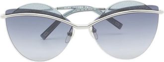 Marc Jacobs Zonnebril met cat-eye montuur - Zilver