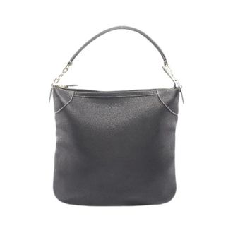 Ferragamo Pre-owned Leren Schoudertas - Dames - Pre-owned - Zwart - Maat: ONE Size Leer