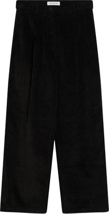 Frankie Shop Norstrand Plooi Corduroy Broek - Dames - Wijde Broeken - Zwart - L - Broeken
