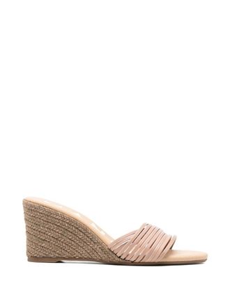 Maneb&igrave; Multi Bands Mule Wedge Espadrilles