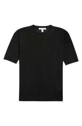 Max Mara Maceti Short Sleeve Silk & Cashmere Sweater in Black at Nordstrom, Size X-Large