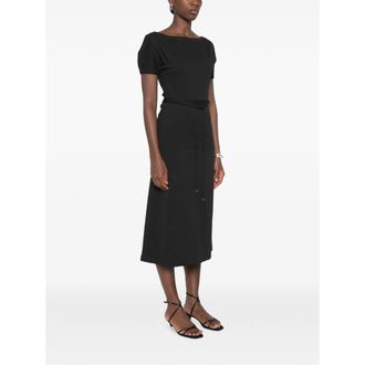 Christophe Lemaire Tie-Waist Cotton Dress - Black