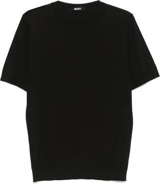 ERALDO T-shirt in maglia - Nero