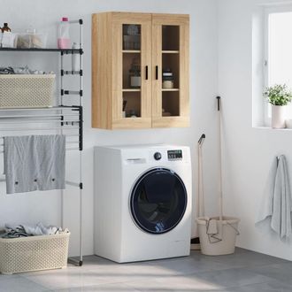 vidaXL Armario De Pared Roble Sonoma 69,5x34x90 Cm Vidaxl