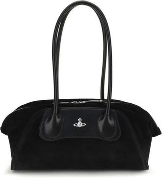 Vivienne Westwood Borsa a spalla Orb Logo - - Bags - Donna - Nero - ONE SIZE