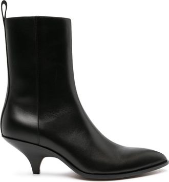 Bally 18mm pointed-toe leather boots - women - Calf Leather/Calf Leather/Calf Leather - 37 - Black