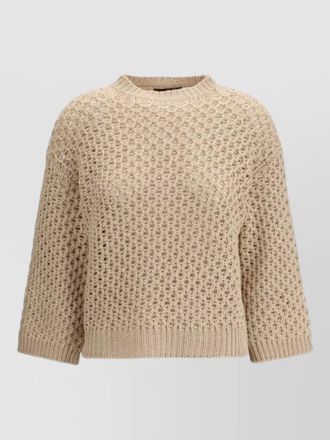 Fabiana Filippi honeycomb-knit wool-cashmere jumper