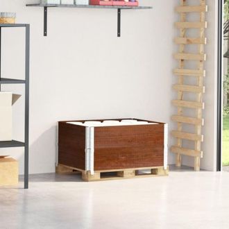 vidaXL Vidaxl - Paretali per Pallet 2pz Marroni 80x60cm Legno Massello di Pino