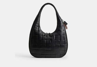 Coach Alter/Ego Large Crescent Shoulder Bag in Black | Upcrafted Leather