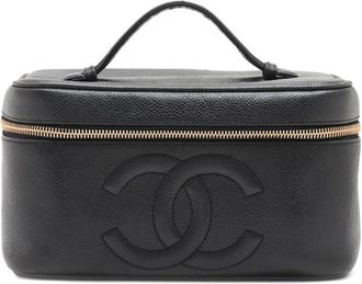 Chanel 1996-1997 CC Caviar Case vanity bag - Nero
