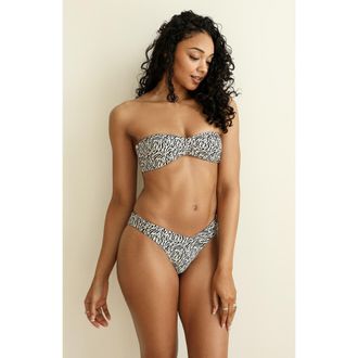 Dippin' Daisy's Swimwear Hudson Bandeau Bikini Top in Wild Child at Nordstrom, Size X-Small