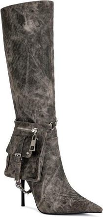 Azalea Wang Rondel Knee High Boot in Brown Multi at Nordstrom, Size 8.5