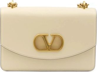 Valentino Vain Shoulder Bag - Dames - Schoudertassen - Beige - ONE Size - Leer - Tassen