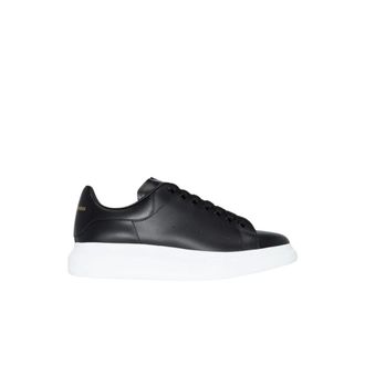 Alexander McQueen Alexander McQueen, Sneakers, female, Black, Size: 8 1/2 US Leather Slippers