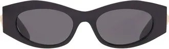 Versace Dark Grey Oval Mens Sunglasses VE4480U GB1/87 51