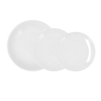 Bidasoa Vajilla 18 piezas porcelana blanca