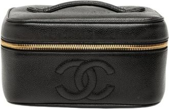 Chanel Pre-owned Bags, female, Black, Size: ONE SIZE Pre-owned Vanity Bag