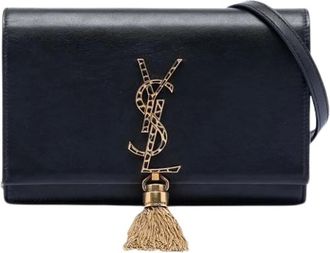 Saint Laurent Pre-owned Cross Body Bags, female, Black, Size: ONE SIZE Pre-owned The Kate