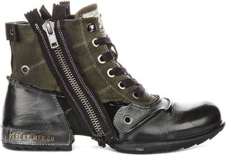 Replay Lace-up Boots, male, Multicolor, 9 UK, Grip Limited Biker Ankle Boots