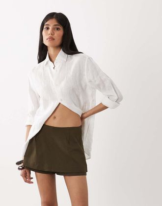 WeWoreWhat Gonna pantalone color nocciola-Verde