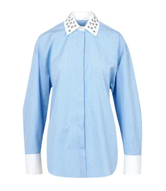 Msgm Shirts Light Blue
