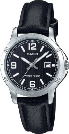 Casio Womens Black Analog Watch with Black Dial - LTP-V004L-1B