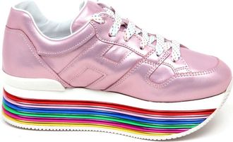 Hogan Stijlvolle veterschoenen - Dames - Sneakers - Roze - 35 EU - Schoenen