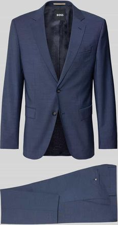 HUGO BOSS Slim Fit Anzug aus reiner Schurwolle Modell H-HUGE-2PCS-253 in Blau, Gr&ouml;&szlig;e 102