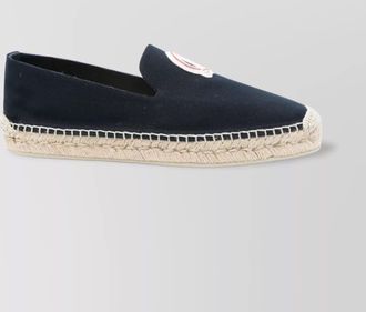 Christian Louboutin loafers with braided sole and embroidered detail