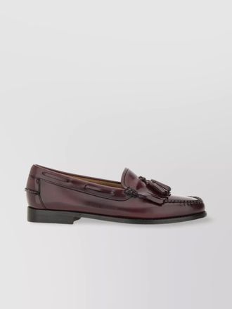 G.H. Bass & Co. leather loafers with round toe and tassel detail