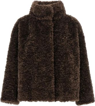 Herno Tocco Cropped Jacket - Dames - Jassen - Bruin - M - Jassen