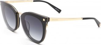 Escada Womens SESA54F-A01V-64 SESA54F 64 A01V Sunglasses - Black - One Size