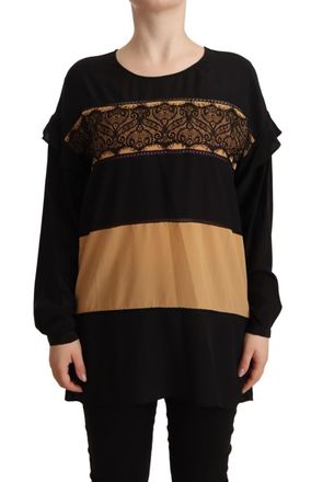 Twinset Multicolor Long Sleeves Round Neck Pullover Womens Sweater (Pre-Owned)