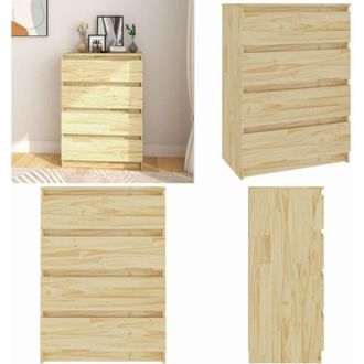 vidaXL Armadietto 60x36x84 cm in Legno Massello di Pino - Cassettiera in pino - Armadio in legno massello