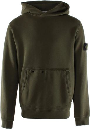Stone Island Hoodies - Heren - Hoodies - Groen - L - Katoen - Hoodies & sweatvesten