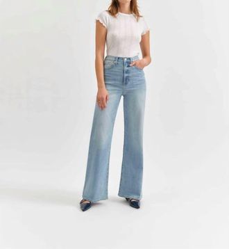 Daze Far Out High Rise Wide Leg Jean In Blooming Vintage