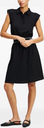 Karl Lagerfeld Abito corto con spalline - Nero