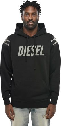 Diesel Black Regular Logo Hoodie