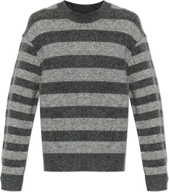 Officine G&eacute;n&eacute;rale Randy Sweater - Heren - Ronde hals truien - Grijs - XL - Wol - Truien & Vesten