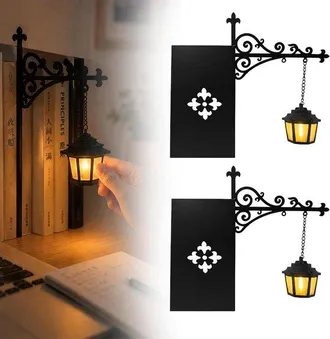 OEM Linterna De Biblioteca, 2 Piezas, Luz Nocturna De Lectura Retro, L&aacute;mpara Led Antigua Para Rinc&oacute;n De Lectura, Para Decoraciones De Halloween