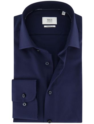 Eterna Overhemd Eterna 1863 donkerblauw modern fit