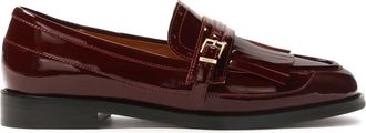 Kazar Bordeauxrode lakleren schoenen met kwastjes. Dit product valt groot uit. - Dames - Loafers - Bruin - 36 EU - Leer - Schoenen