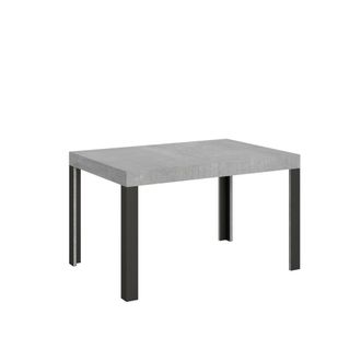 Itamoby Mesa extensible 90x120/224 cm efecto madera gris cemento, hierro