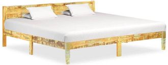 vidaXL Vidaxl - Estructura Cama Sin Colch&oacute;n Madera Maciza Reciclada 200x200 Cm