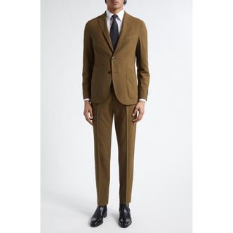 Boglioli Pickstitch Wool Sport Coat in Light Brown at Nordstrom, Size 40 Us