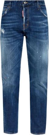 Dsquared2 Distressed Jeans - Heren - Slim Fit Jeans - Blauw - S - Katoen - Jeans