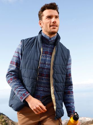 Catamaran Steppjacke CATAMARAN, Herren, Gr. 50, blau (dunkelblau), 100% Polyester, Wattierung:100% Polyester, unifarben, Jacken Steppjacke