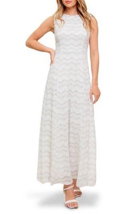 Flying Tomato Lace Maxi Dress in Cream at Nordstrom Rack, Size Medium